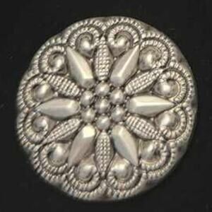 Magnetic Horse Show Number Pins Pewter Concho Set of 4 NEW